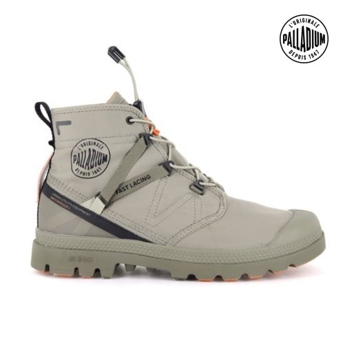 Dámské Boty Palladium Pampa Travel Lite+ Nepromokavé Olivy Zelené | CZ YMH-37Q